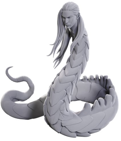 Pathfinder Deep Cuts Unpainted Miniatures: Lunar Naga image 0